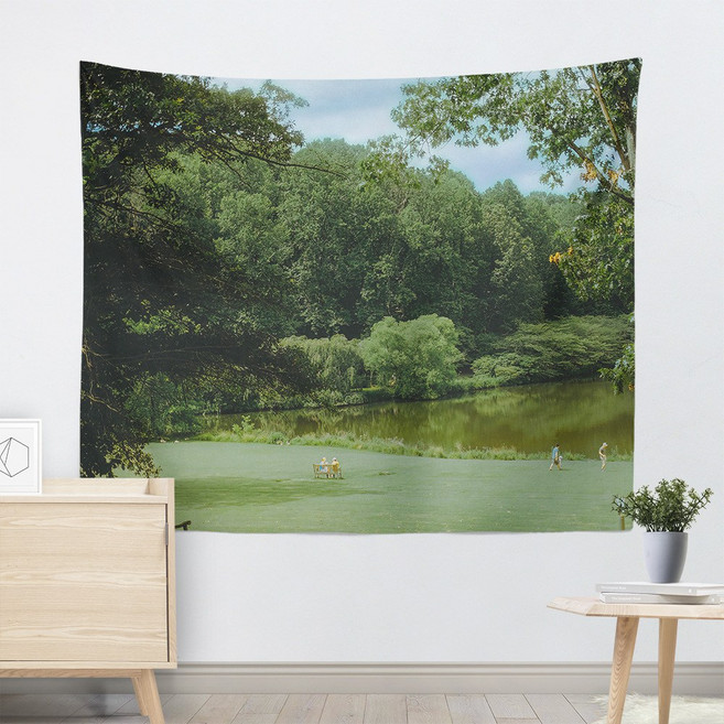 MCH 태피스트리 패브릭포스터대형 감성포스터 인테리어포스터, 노르웨이 호수풍경