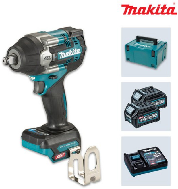 마끼다 마끼다 TW007GD201 40Vmax 2.5Ah x2팩 충전임팩렌치 760Nm 12.7mm 볼트체결, 마끼다 마끼다 TW007GD201 40Vmax 2.5A