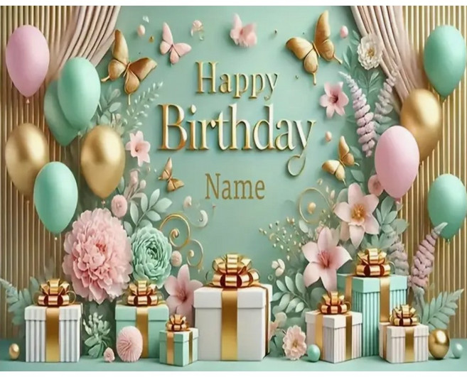 지구별 감성 생일 포스터 현수막 배경 파티룸 꾸미기 가랜드 생일 파티, 1개, 그린 선물