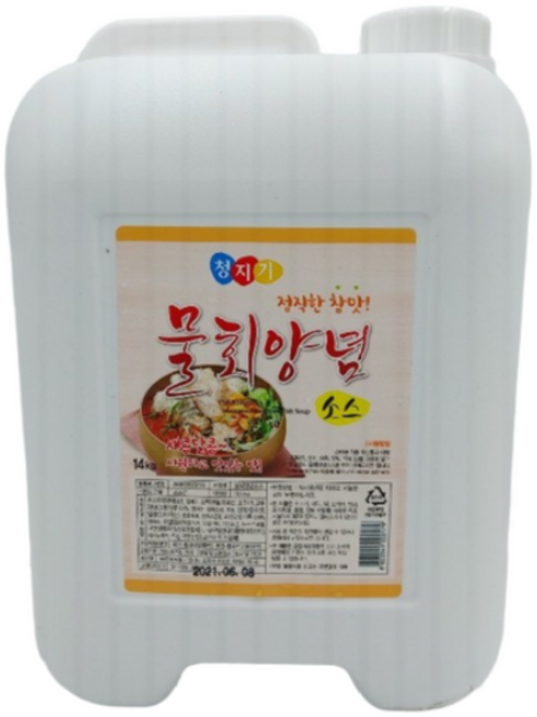 무아식품 청지기 물회 양념 소스 (말통) 14kg *무료배송 /, 15kg, 2개