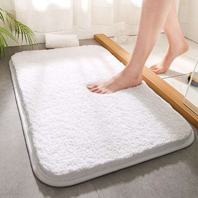 에랄도 발매트 주방 욕실 폭신폭신, 화이트, 1개