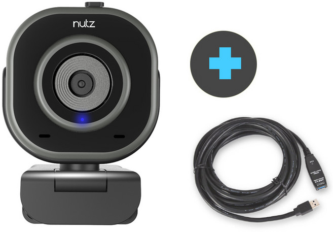 너츠 60fps 스트리밍 웹캠 SC-100, NUTZ SC-100+연장케이블세트 5M