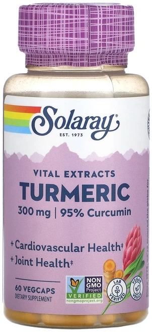 Solaray 울금 뿌리 추출물 300mg 베지 캡슐 60개, Solaray울금뿌리추출물300mg베지캡슐60개, 1개, 60정 - 쿠팡