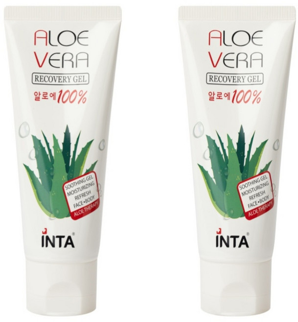 인타 100% 알로에베라리커버리겔 120g, 120ml, 2개