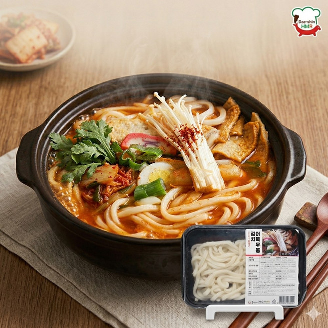 참명가 간편한끼 김치어묵우동, 2개, 370g