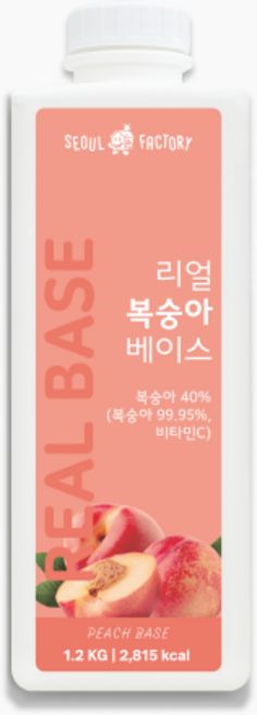 서울팩토리 리얼 복숭아 베이스, 1.2kg, 1개