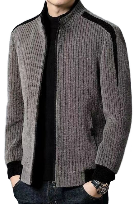 남성 코트 추동 야상 자켓 캐주얼 하이넥 스트라이프 남성상의 셀럽당 T0200