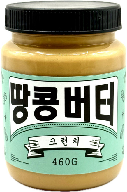 분더 순수100% 땅콩버터 무첨가 피넛버터 크런치, 1개, 460g