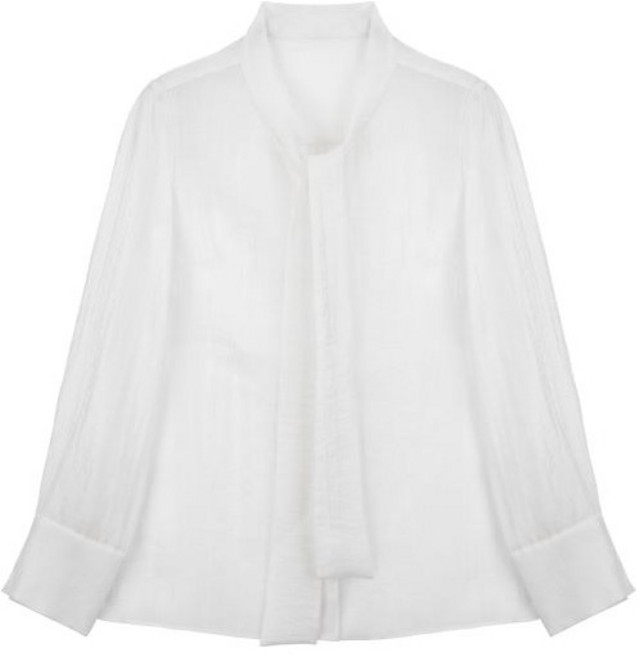 [LBL] (25) 그레이스 SHEER 타이 블라우스 2종+이너 1종