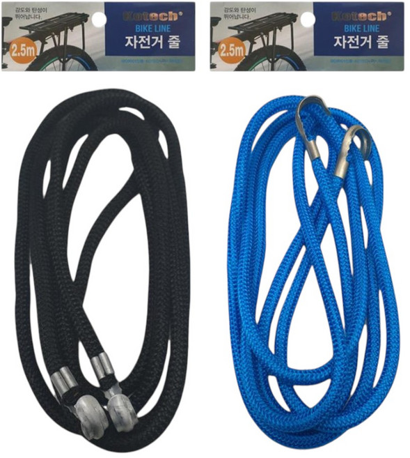 핸드카트 자전거 짐수레 탄력 고리 짐끈 로프 2.5M 자전거줄 묶음 탄력줄, 1개