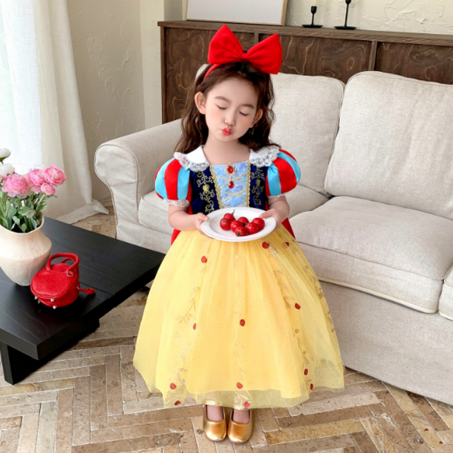 마이슈마켓 백설공주드레스 머리띠 망토 여름 공주 원피스