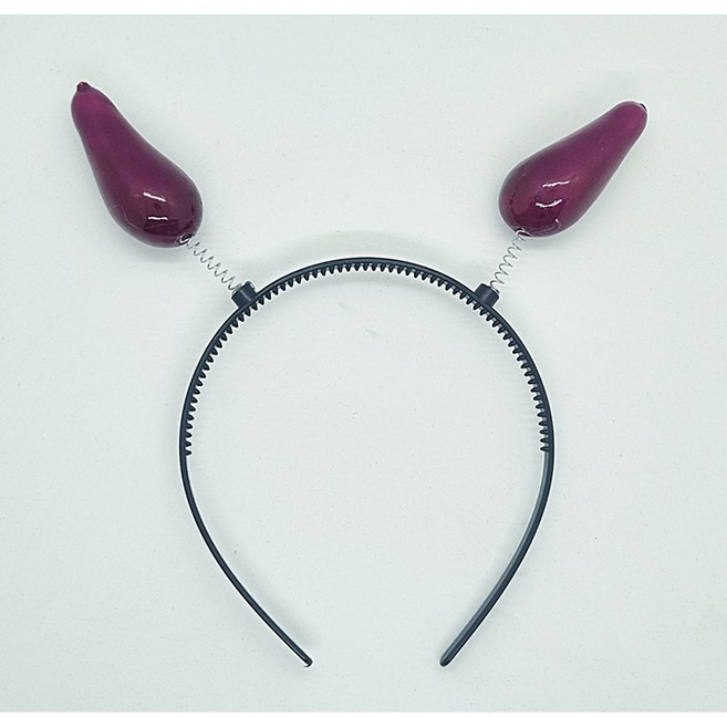 과일 채소 머리띠, 1개, 가지머리띠