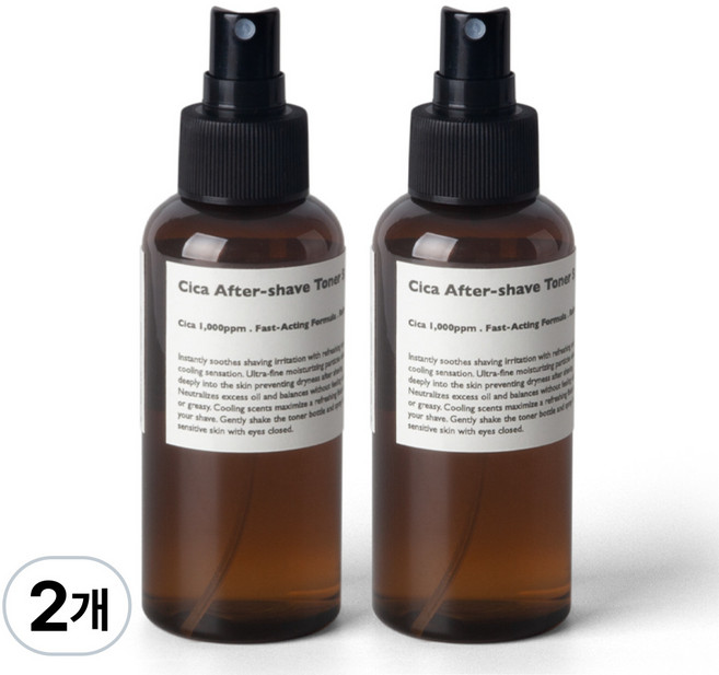레이지소사이어티 시카 애프터쉐이브 토너 스프레이, 2개, 120ml