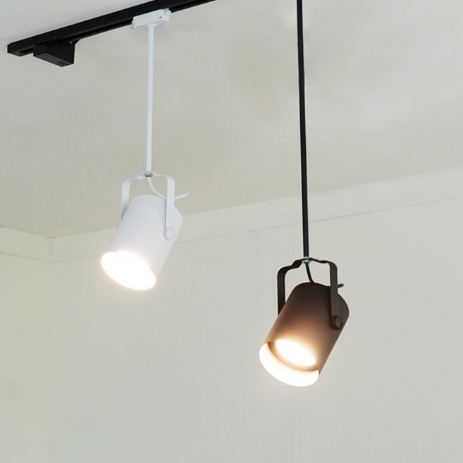 엘포스 레일조명 원통 파이프 스포트 레일등 주방 매장 카페조명 (전구 레일부속 별도구매), YD 화이트 500mm, 1개, YD화이트 500mm