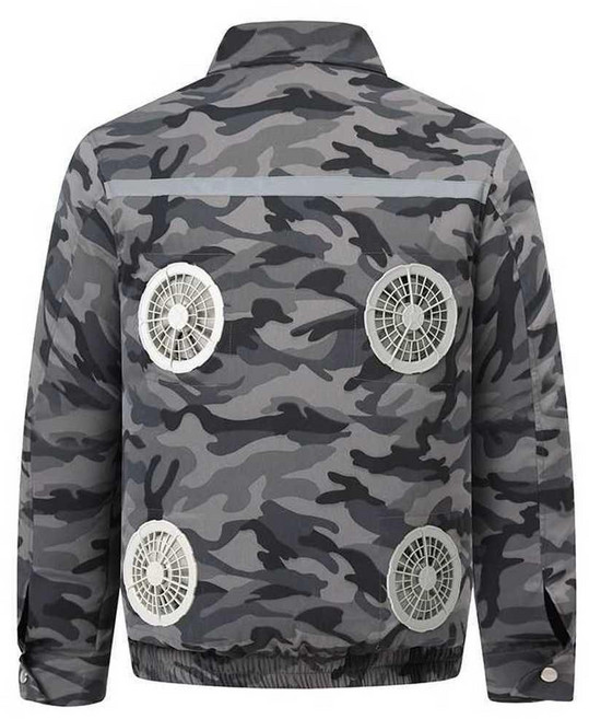 일본 선풍기 작업복 긴팔 28V 초강력 냉풍 안전복 팬