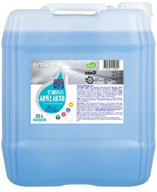 인블리스 일반드럼 겸용 베이킹소다 대용량 세탁세제 블루 20L, 1개