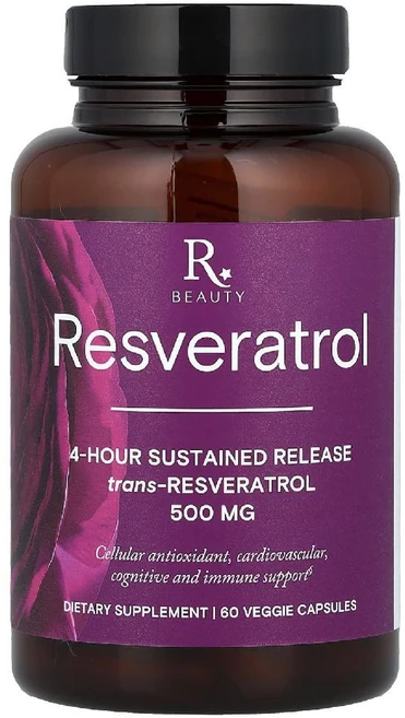 리저브에이지뷰티 레스베라트롤 Resveratrol 트렌스 레스베라트롤 호장근추출물 60정, 1개 - 쿠팡