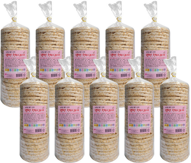 대삼푸드 현미뻥튀기, 150g, 10개