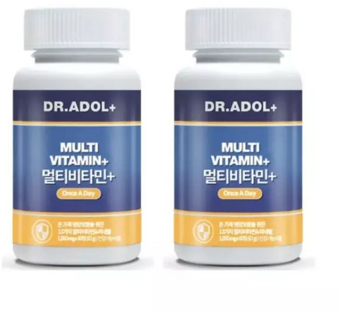 닥터아돌 판토스 닥터아들 멀티비타민 미네랄 종합 중년 노인 어르신 60정 2개 MJ