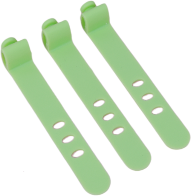 코지박스 실리콘 케이블 타이 홀더 반영구, 10개, 그린