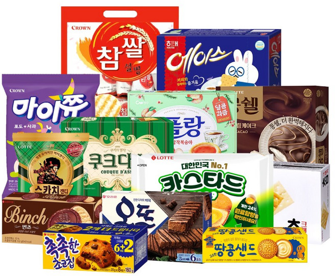 오늘은 탕비실 털이범 과자 13종 세트 / 사무실 간식 과자 세트, 1개