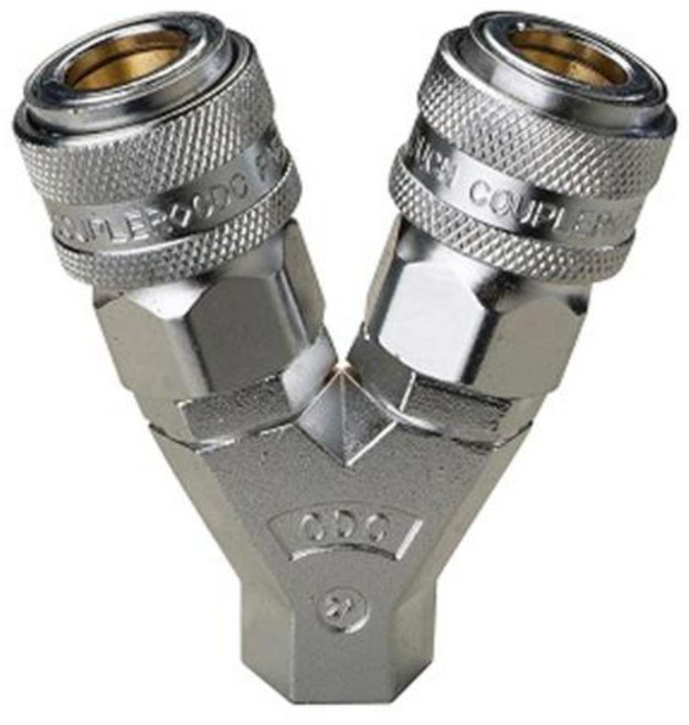 씨디씨 에어라인커플러 OLC 2A 규격 2구 PT1 1EA 634 3165, 1개