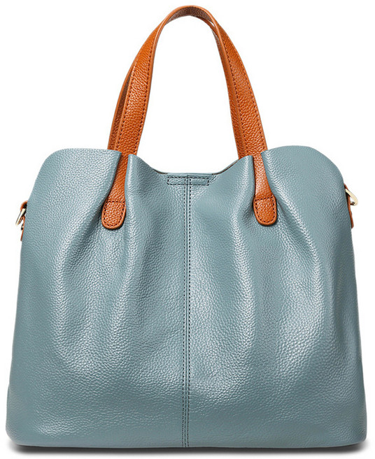 통근 톱 소가죽 엠보 토트백 톤온톤 여성 가죽 고급스러운 대용량 크로스 토트백