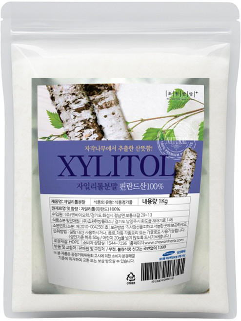 핀란드산 자일리톨 분말 1kg 자일리톨 크리스탈, 1개