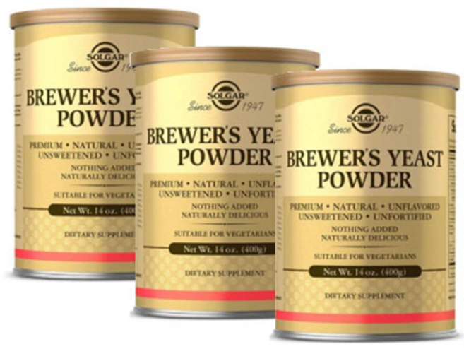 2+1 솔땡 솔가 맥주 효모 가루 400g GRAS 등급 식이섬유 단백질 미네랄 비타민B군 티아민 리보플라빈 나이아신 엽산 철 망간 함유, 3개 - 쿠팡