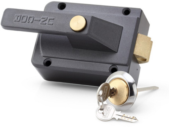 주택 대문 잠금장치 열쇠 자동 전기개폐기 밖에서 볼때 미는문 전용 13A, 13A 미는문용