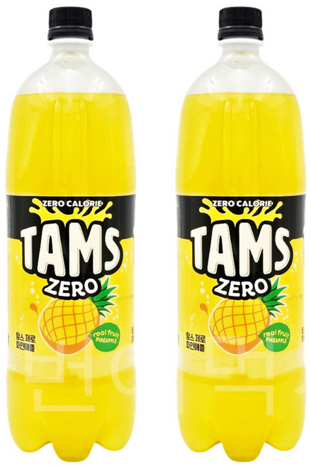 한번에먹자 탐스제로 파인애플 1.5L 2페트, 2개