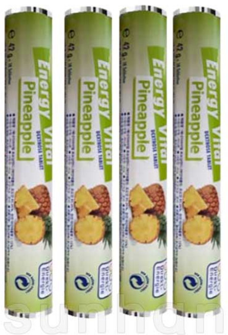 에너지바이탈 포도당캔디 18정 파인애플맛, 42g, 4개