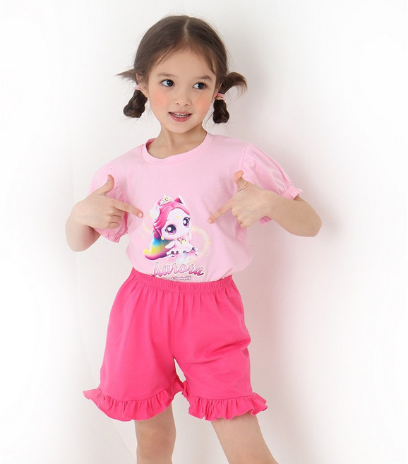 아동 잠옷 여아 실내복 캐치티니핑 반팔상하 오로라