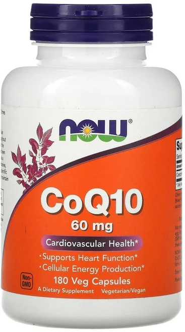 Nowfood 나우푸드 코엔자임큐텐 60mg 180정 베지 캡슐 CoQ10 코큐텐 코엔자임 큐텐 채식주의자 Vegetarian vegan 비건 kosher, 1개 - 쿠팡