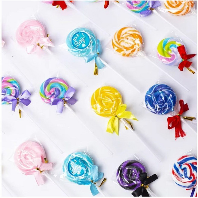 리본 롤리팝 고급 수제캔디 대용량 24입, 1개, 288g