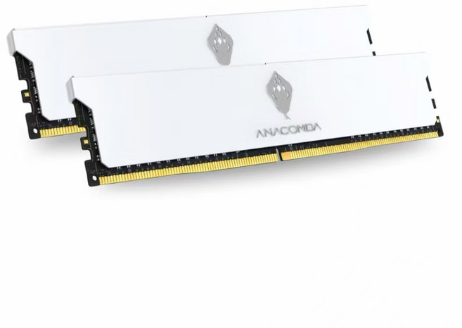ANACOMDA 巨蟒 KingSnake DDR5 電競超頻桌機記憶體, 1個, 6000MHz, 白 32GB(16GBx2)CL38 1.35V