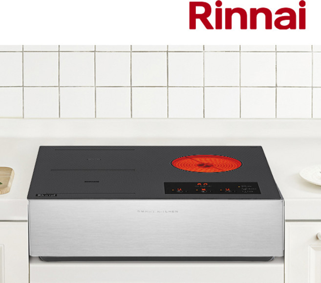 린나이 전국설치(비용별도) 3구(라디언트1구+인덕션2구) 인스톨프리(560x430-480) 하이라이트 쿡탑 레인지 전기 렌지, 프리스탠딩, 322A_15cm