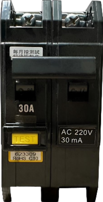 東元 漏電斷路器 2P, 1個