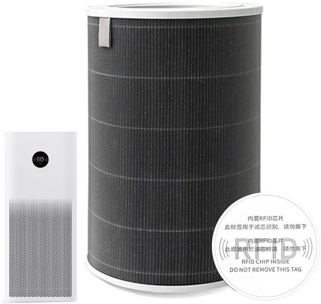 샤오미 미에어 4 공기청정기 호환 필터 AC-M16-SC 헤파탈취RFID칩, 1개, 미에어4
