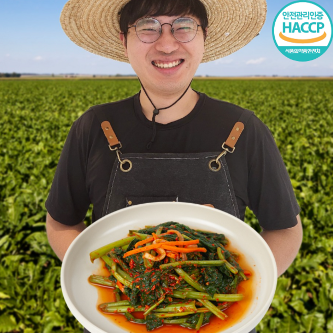 [추천]100% 국산 열무 얼갈이 김치 전라도식 맛있는 열무김치 아삭함, 10kg, 1개