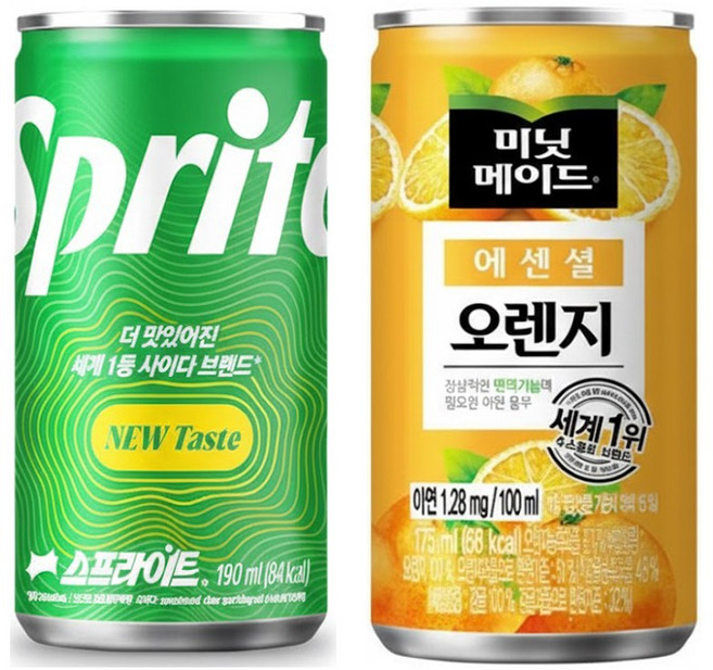 스프라이트 190ml 30개+미닛메이드 175ml 30개