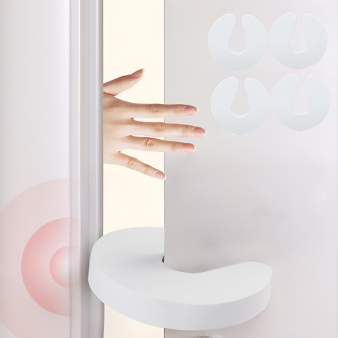 맥시브이 도어스토퍼 문닫힘 손끼임 충격 소음 방지 쿠션, 4개, 모던 화이트