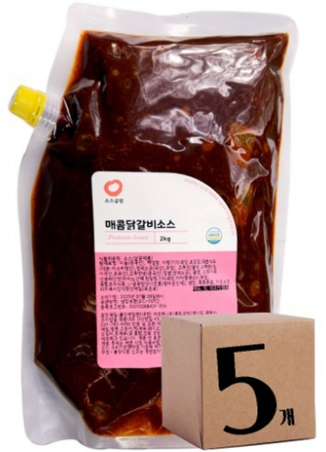 매콤닭갈비 소스 (2Kg 5개), 5개, 2kg