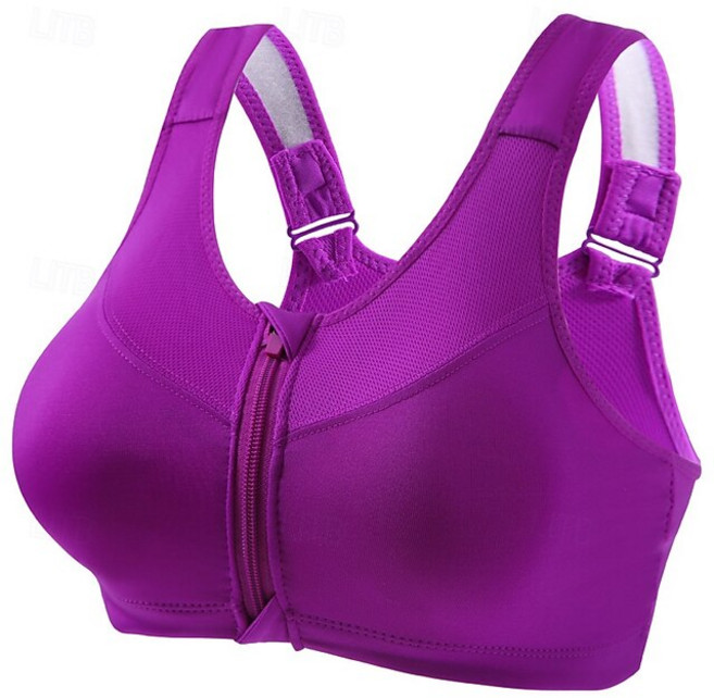 앞 지퍼 스포츠 브라로 통기성이 좋아 요가 러닝 피트니스 데일리룩으로 착용 가능