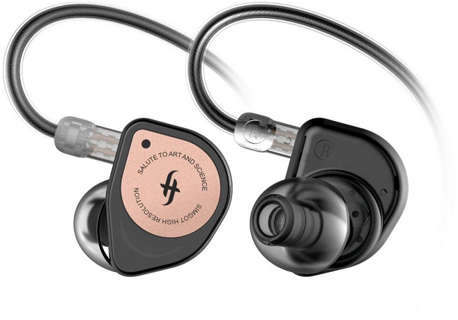 Simgot EW100P 10MM 듀얼 캐비티 다이나믹 드라이버 및 LCP 다이어프램 이어폰 오디오 애호가 음악가를위한 크리스탈 충실도 사운드 이어폰, 심곳 EW100P, 하나