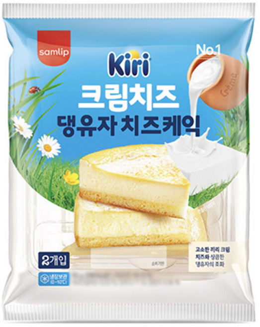 끼리 크림치즈 댕유자 치즈케익 2개입 95g x 15개