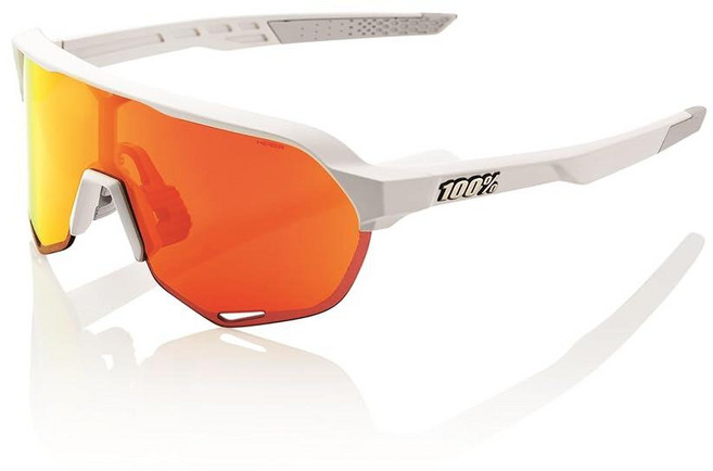 100프로 S2 스포츠 퍼포먼스 사이클링 선글라스 매트 블랙 소프트 골드 미러 렌즈 149603, Soft Tact Off White - Hiper Re