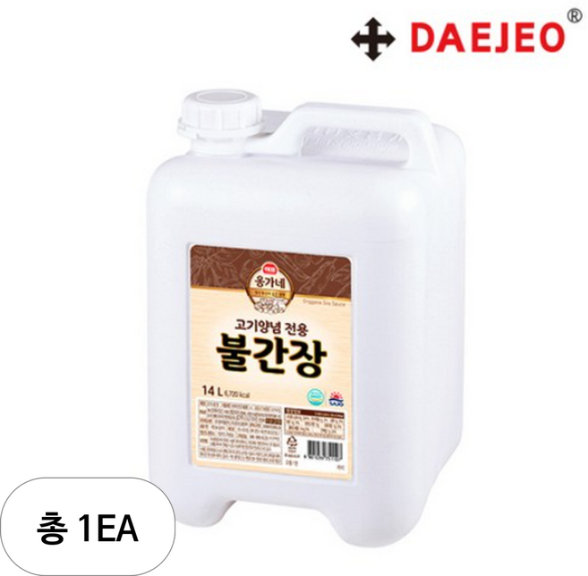 해표 옹가네 고기양념 전용 불간장, 14L, 1개