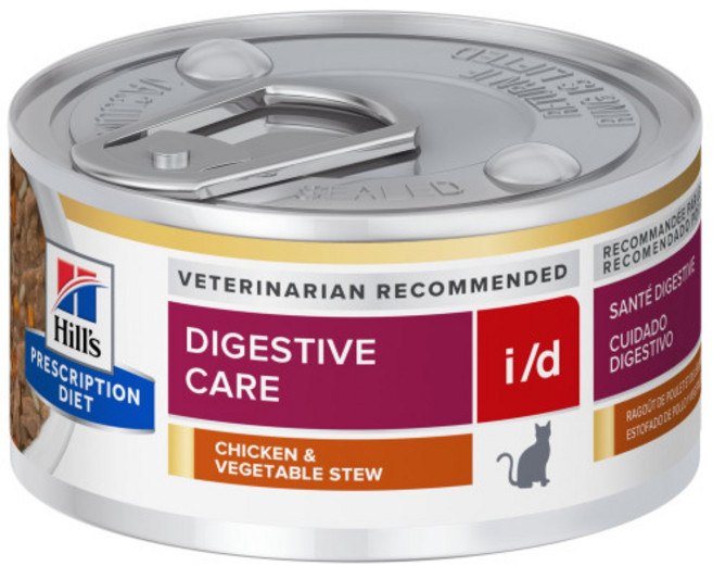 힐스 캣 id i/d 스튜 캔 82g x 6개 고양이 저지방 digestive care 치킨야채스튜 6캔