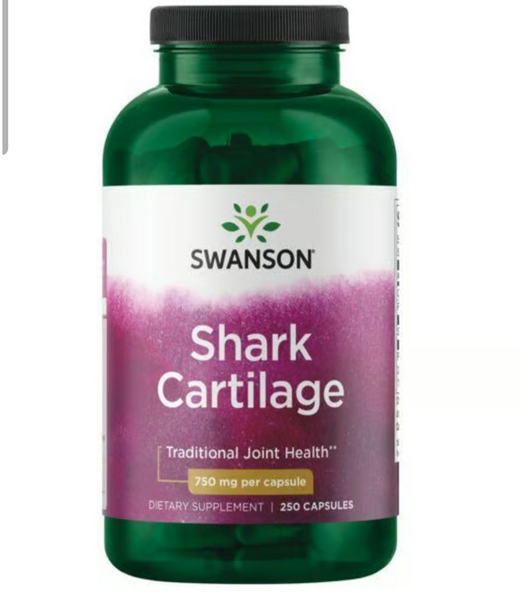 스완슨 상어 연골 2250mg 캡슐, 1개, 250정